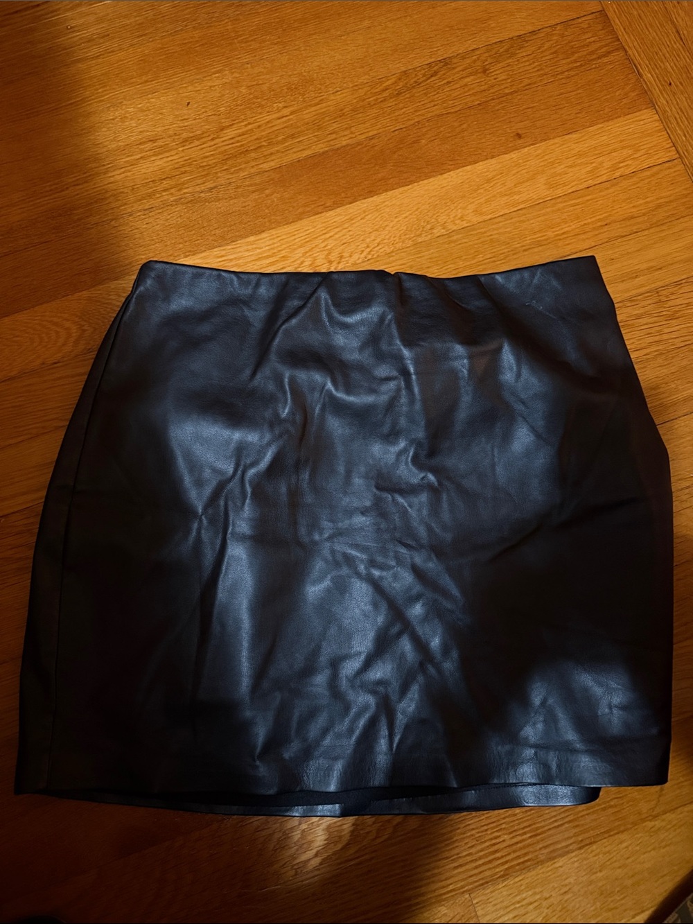 Express Black Faux Leather Mini Skirt